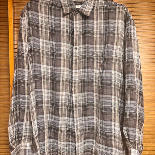스틸네스 마드라스 셔츠 linen madras check shirt