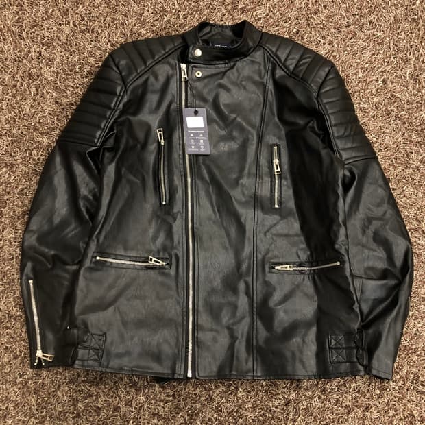 새상품 PU레더 라이더 바이커 가죽 자켓