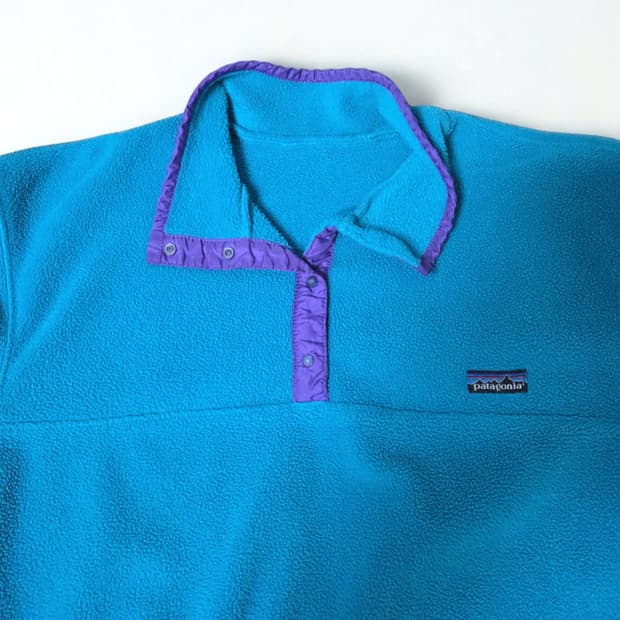 (M)파타고니아 80s Usa 틸블루 신칠라 플리스 후리스
