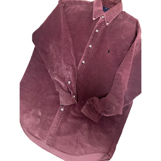 폴로 코듀로이 셔츠 버건디 s