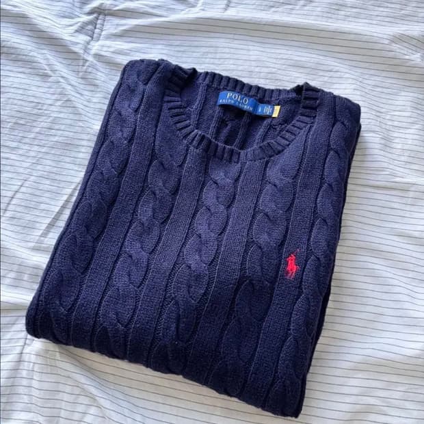 폴로 랄프로렌 케이블 니트 L