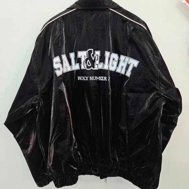 [초희귀]홀리넘버세븐 블랙 유광 리버시블 트랙 자켓