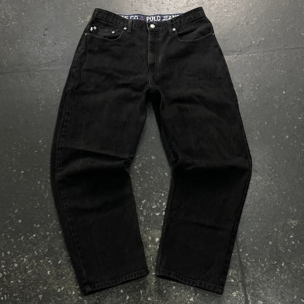 34 폴로 진스 컴퍼니 블랙 데님팬츠 