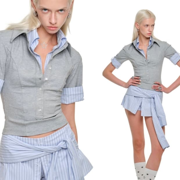 카라넥 반팔 티셔츠 s