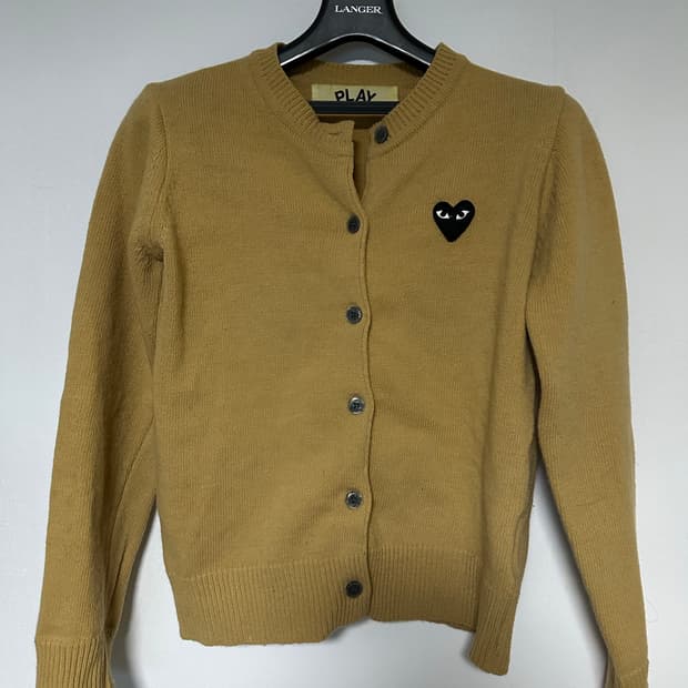 꼼데가르송 블랙와펜 가디건 베이지