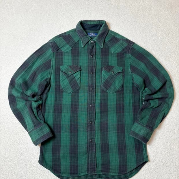 폴로 랄프로렌 플란넬 투포켓 남방 PN6559
