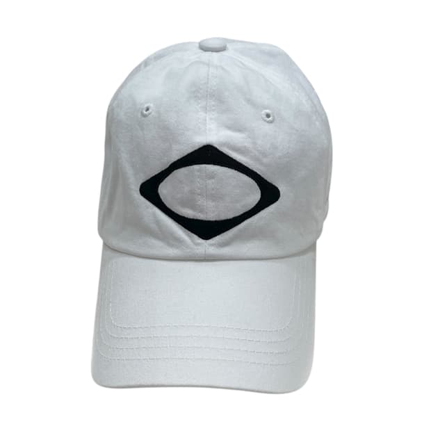 미스치프 롬버스 볼캡 모자 화이트