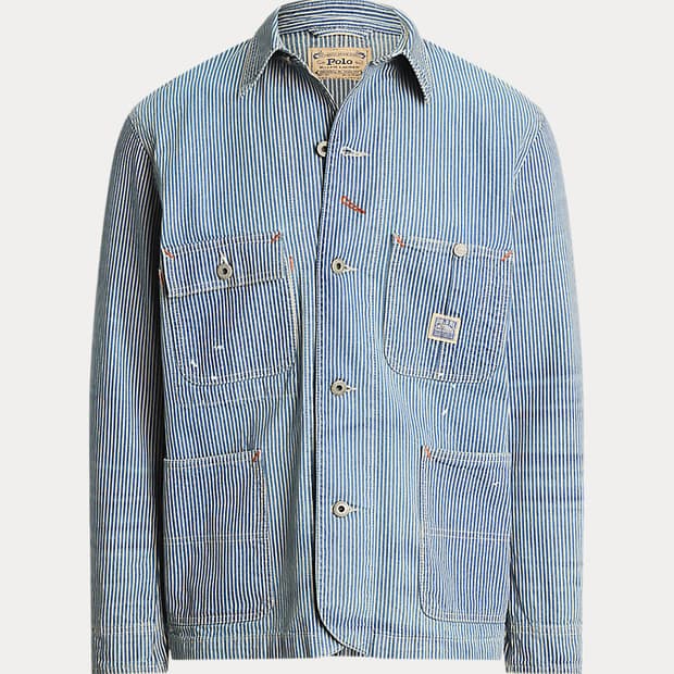 폴로 랄프로렌 히코리 스트라이프 초어 자켓 L