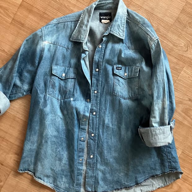 랭글러 wrangler washed western shirt