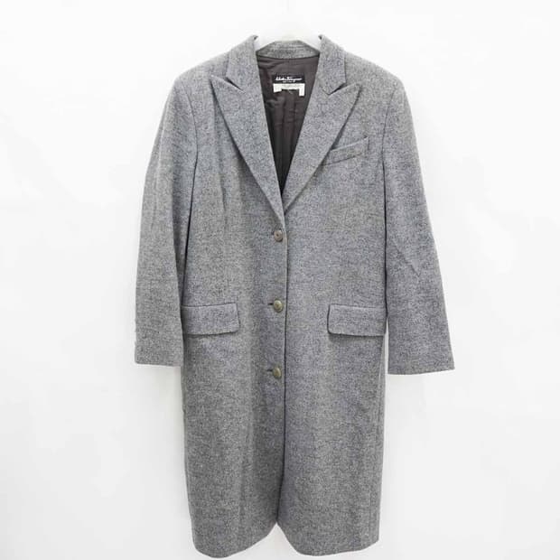 Salvatore Ferragamo 헤링본 테일러 코트