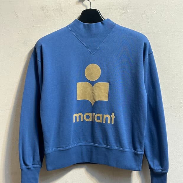 이자벨마랑 로고 하프넥 스웻셔츠