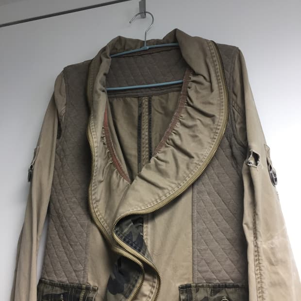 military pattern long jacket