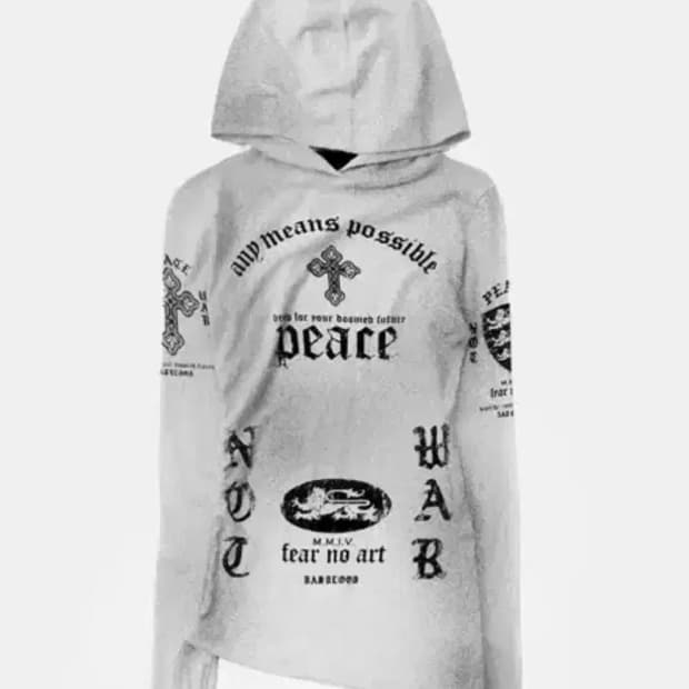 배드블러드 슬림컷아웃후드 양도 화이트