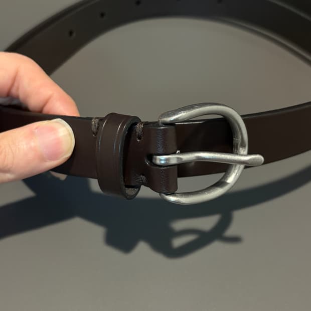 유니클로 벨트 브라운