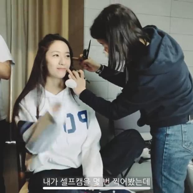 크리스탈 정수정 폴로 랄프로렌 후드티 xs
