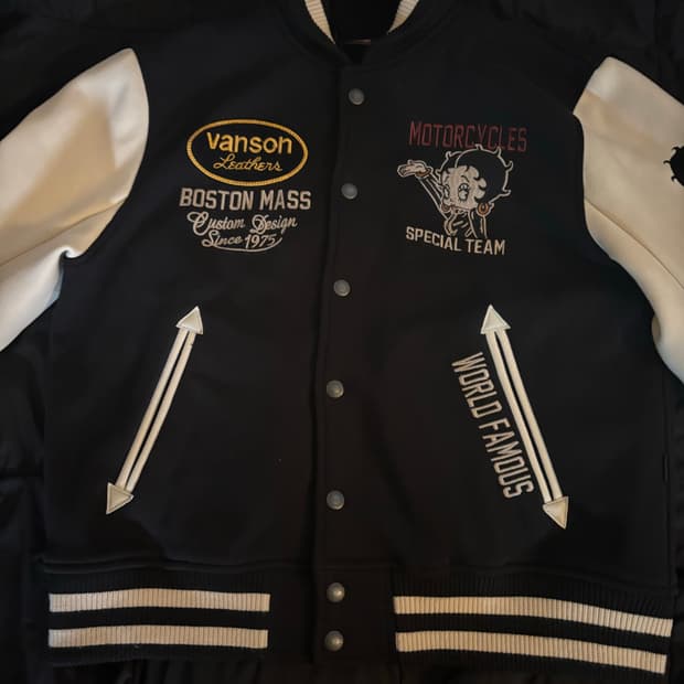 밴슨 레더 베티붑 바시티 자켓