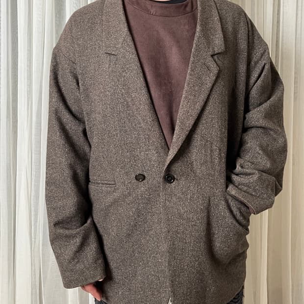 사스콰치패브릭스 코쿤 트위드 자켓 sasquatchfabrix 