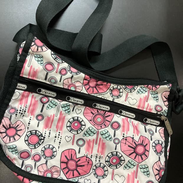 레스포삭 하트 크로스백