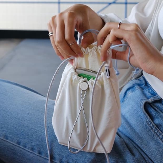민민 3 Pockets Mini Bag Ivory 미니백