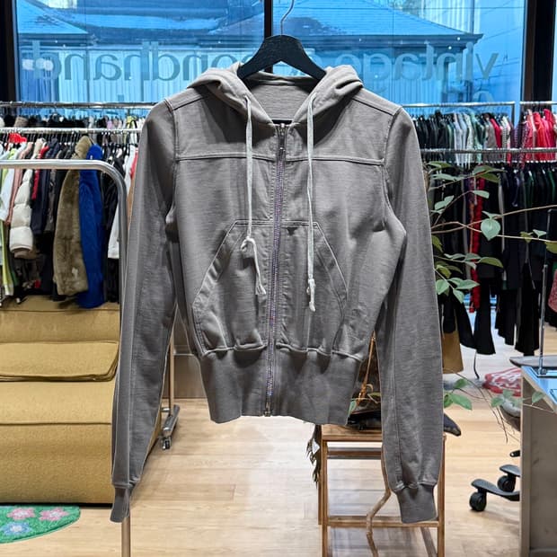 릭 오웬스 다크쉐도우 브라운 마운틴 후드 집업 