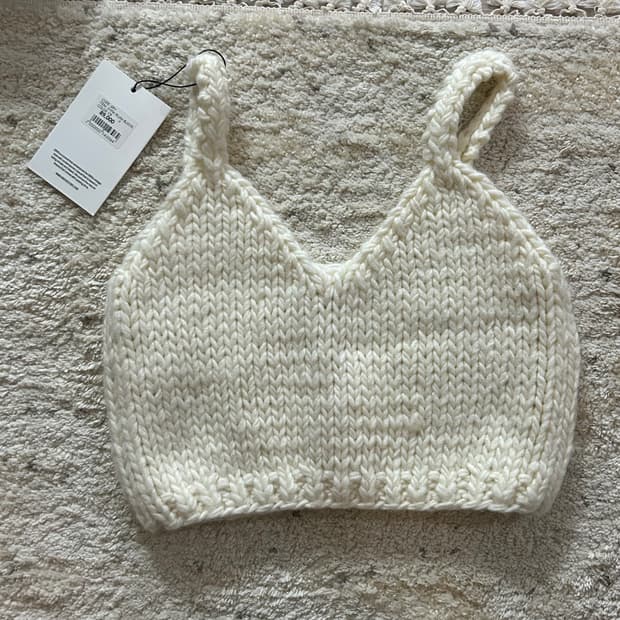 그로브 21F/W PLUM BUSTIER 플럼 뷔스티에 니트 탑