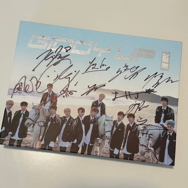 더보이즈 친필 앨범 the boys - giddy up