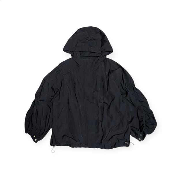 아방 셔링 후드 바람막이