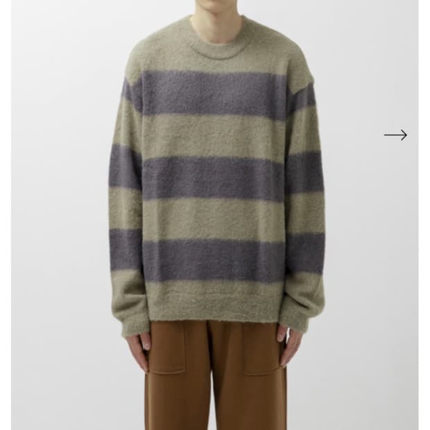 [M] Alpaca Border Knit