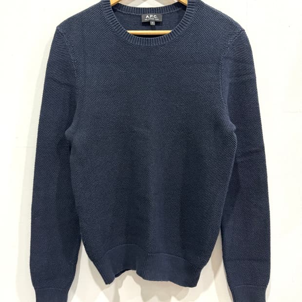 A.P.C. 네이비 니트 스웨터 S