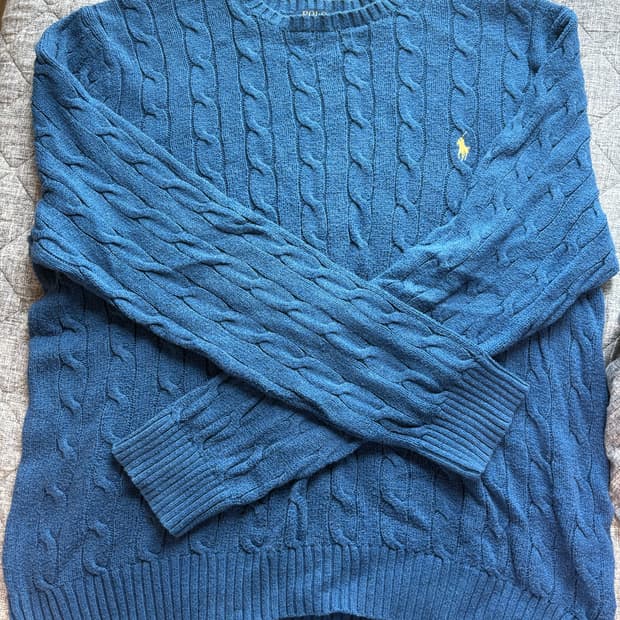 폴로 케이블니트