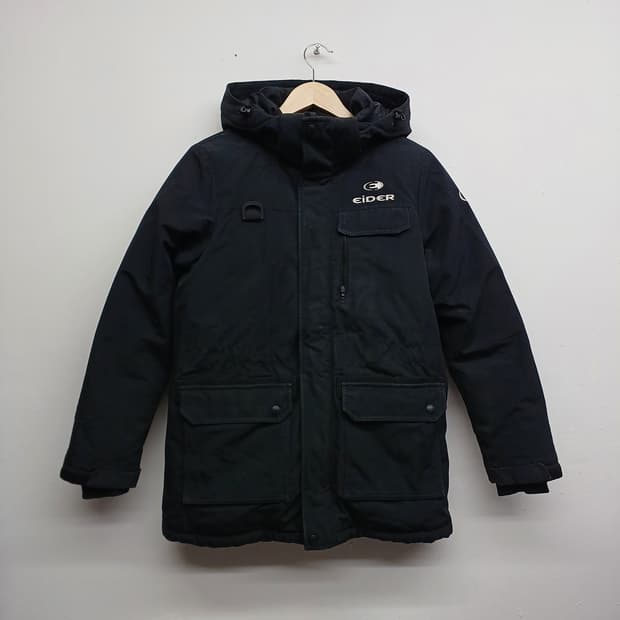 아이더 구스다운 패딩 블랙 S