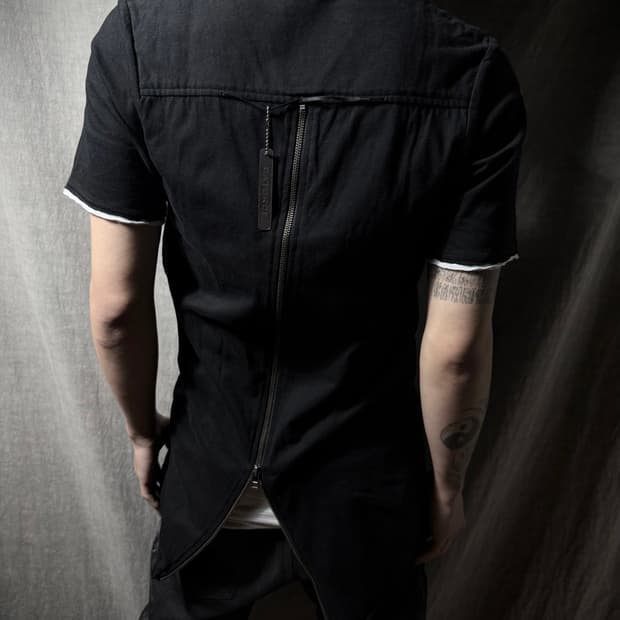 Catorce Back Zip Layered T Shirt
