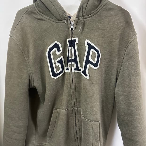GAP 후드집업 카키
