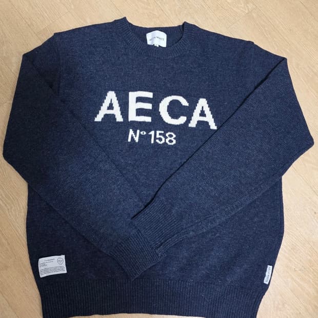 에이카화이트 빅로고 울니트 L