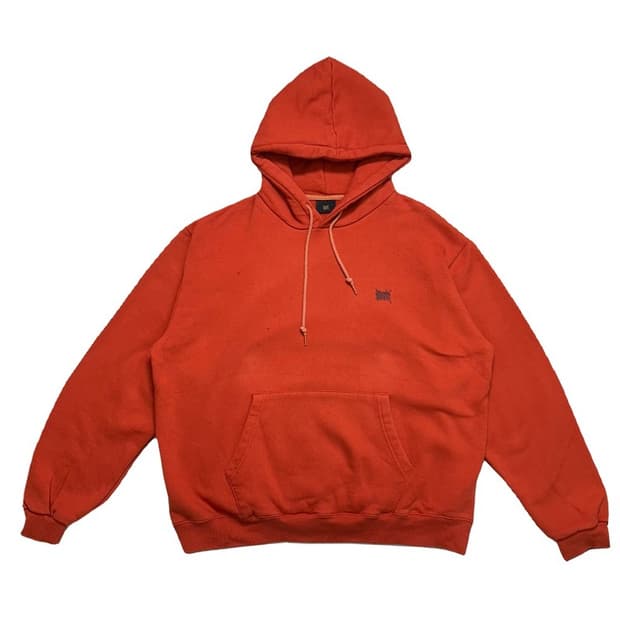 BROWNBREATH 후드티 레드 오렌지 L