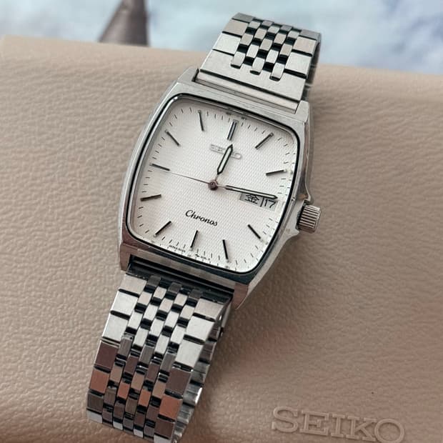 Seiko 세이코 쿼츠 옥타곤 Chronos Day-Date 1991