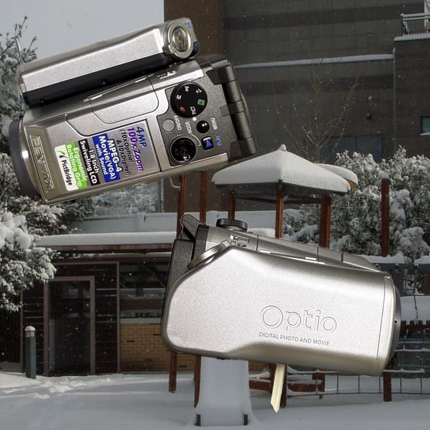 작례/풀박) Pentax optio mx4 펜탁스 빈티지 캠코더 디카