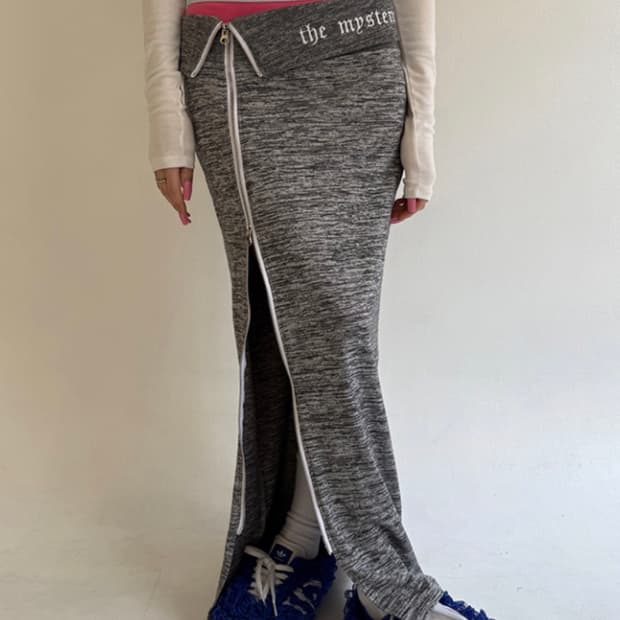 미스테리어스호텔 집업 롱스커트 