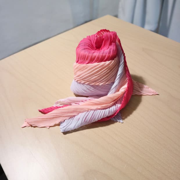 Issey Miyake Pleats Please scarf