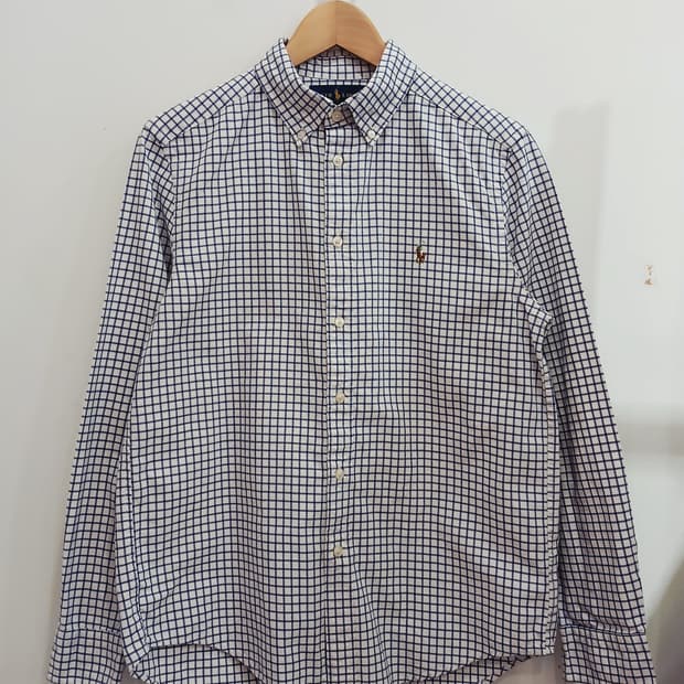 랄프롤렌폴로 버튼다운 체크셔츠