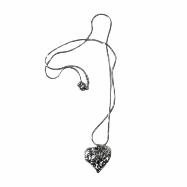 FOIL HEART NECKLACE 호일 체인목걸이