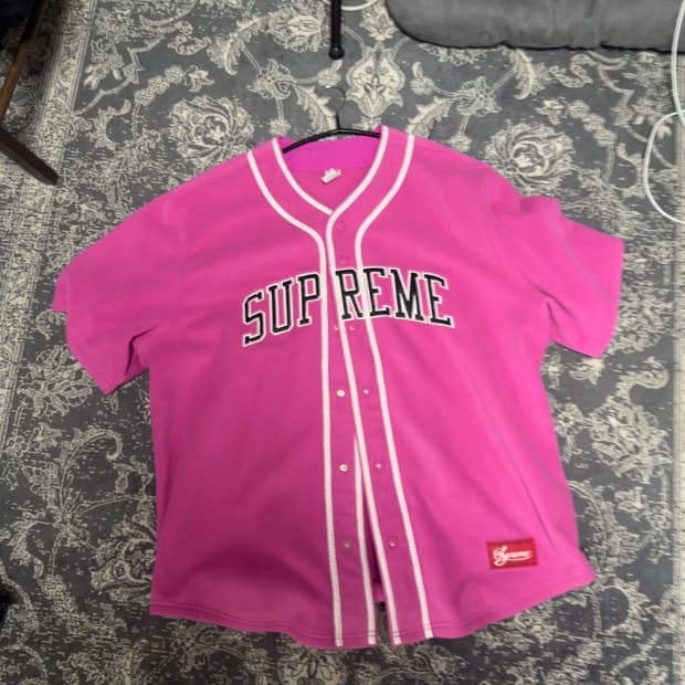 슈프림 폴라텍 베이스볼 져지 xl