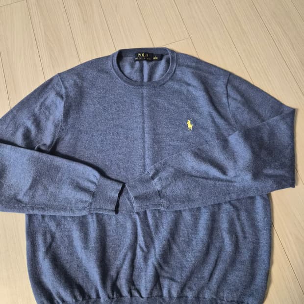 폴로 랄프로렌 메리노 울 크루넥 니트 (블루/L)