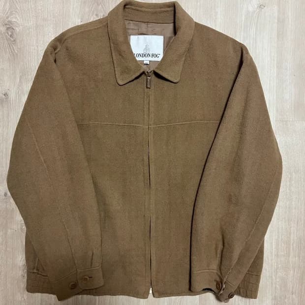 [LONDONFOG] 런던포그 빈티지 체크 카라 자켓