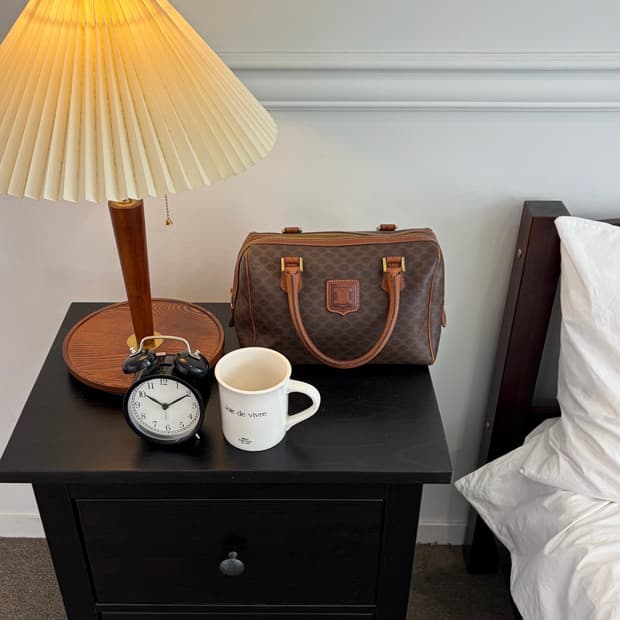 올드셀린느 마카담 미니보스턴 브라운