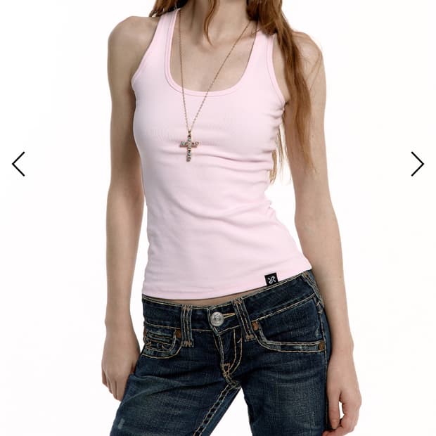 Roughneck BASIC TANK TOP PINK 슬리브리스 나시