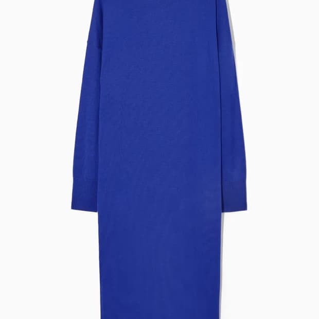 Cos 메리노 울 맥시 터틀넥 니트 원피스