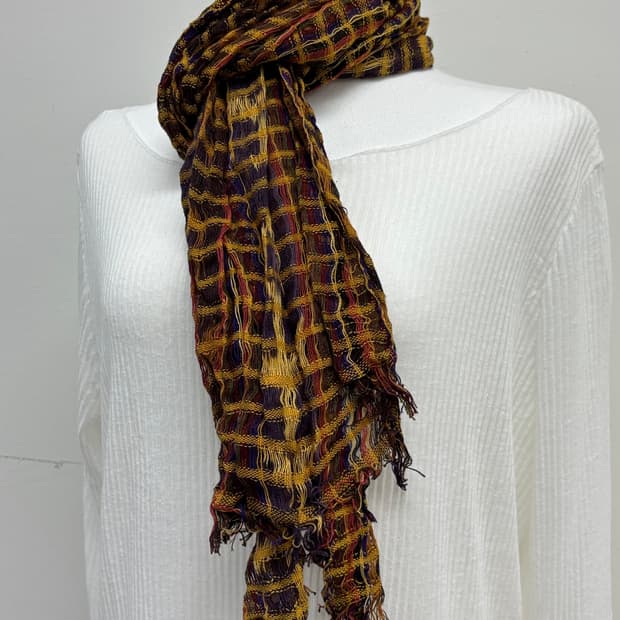 빈티지 체크 머플러