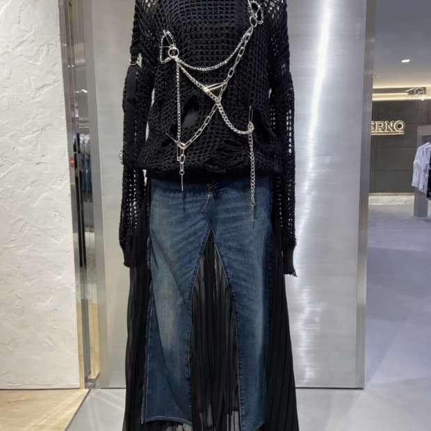 NEW준야 와타나베 리바이스 데님 치마 S