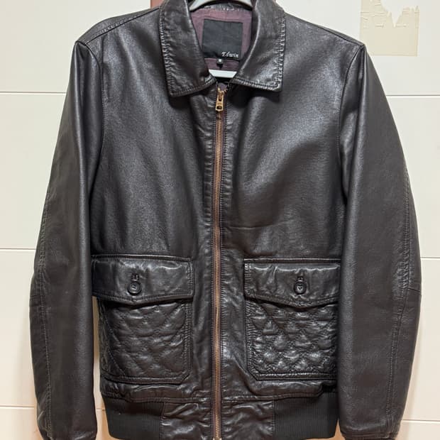 에드윈 소가죽 자켓